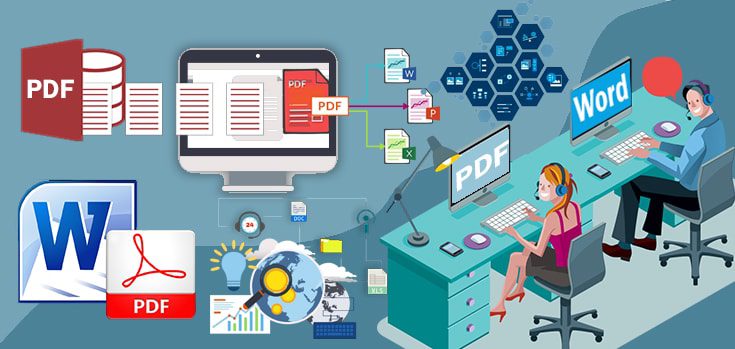 Advantages of outsourcing pdf to word data conversion to Offshore Online Data entry